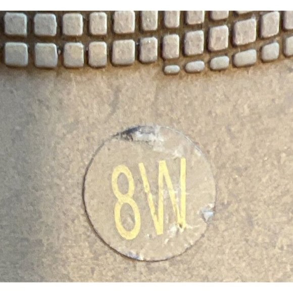 Madeline Stuart Faux Suede Beige Tan Wedge Shoes Women US Size 8 Wide - Picture 6 of 6